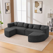 Load image into Gallery viewer, Boneless - Couch Modular Sectional Sofa With Deep Seating And Curved Design