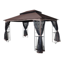 Load image into Gallery viewer, Patio Gazebo Tent With Ventilated Double Roof And Mosquito Net For Backyard Or Garden