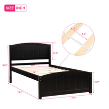 Load image into Gallery viewer, Platform Bed & Headboard, Footboard And Wood Slat Support