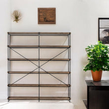 Load image into Gallery viewer, Five Tier Bookcase (380597) - Black / Brown