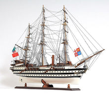 Load image into Gallery viewer, Hand Painted Amerigo Vespucci Model Boat - Black / White