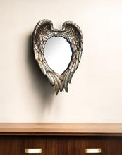 Load image into Gallery viewer, 22" Antiqued Heart Resin Framed Accent Mirror - Gold