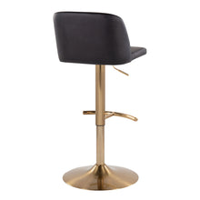 Load image into Gallery viewer, Toriano - Contemporary Adjustable Barstool With Swivel With Rounded T Footrest (Set of 2)