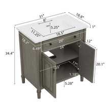 Load image into Gallery viewer, Vintage Bathroom Vanity With Sink, Rustic Cabinet With Soft Close Doors