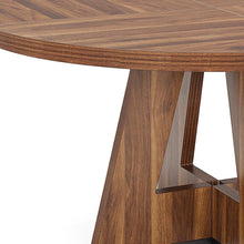 Load image into Gallery viewer, 47" Solid Wood Pedestal Base Round Top Dining Table - Brown