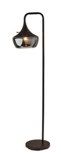 Load image into Gallery viewer, Task Floor Lamp With Black Bowl Shade - Black