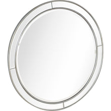 Load image into Gallery viewer, 36" Round Framed Accent Mirror - Silver