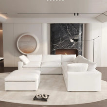 Load image into Gallery viewer, Blend Modular L Shaped Six Piece Corner Sectional - White