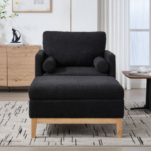 Load image into Gallery viewer, Oversized 360 Degree Swivel Barrel Accent Chair And Ottoman Set With Storage