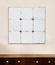 Load image into Gallery viewer, 36" Square Iron Framed Antiqued Glass Accent Mirror - Black
