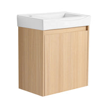 Load image into Gallery viewer, Modern Bathroom Vanity With Ceramic Basin, Wall Mounted Floating Sink Combo, Storage Cabinet