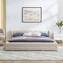 Load image into Gallery viewer, Modern Upholstered Bed Frame With Thick Fabric And Headboard