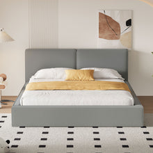 Load image into Gallery viewer, Upholstered Platform Bed, Grounded Bed With Solid Frame