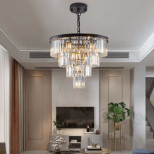 Load image into Gallery viewer, Metal Chandelier Ceiling Light - Black