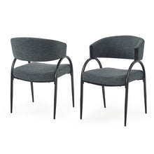Load image into Gallery viewer, Contemporary Upholstered Dining Chairs With Metal Legs (Set of 2)