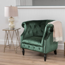 Load image into Gallery viewer, Celestialis - Upholstered Club Chair With Tub Design And Rolled Recessed Armrests