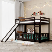Load image into Gallery viewer, Bunk Bed With Convertible Ladder And Slide