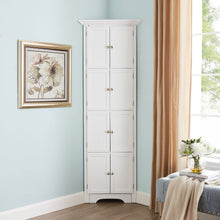 Load image into Gallery viewer, Tall Storage Cabinet With Doors And 4 Shelves For Living Room, Kitchen, Office, Bedroom, Bathroom, Modern