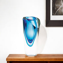 Load image into Gallery viewer, Abstract Cylinder Free Table Vase - Clear / Clear
