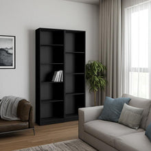 Load image into Gallery viewer, Multi Tier Bookcases (Set of 2) (546334) - Black