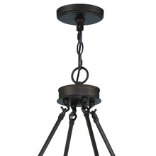 Load image into Gallery viewer, 40" Candle Style Multi Light Metal Dimmable Chandelier - Black