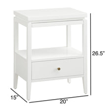 Load image into Gallery viewer, Olana -1 Drawer Nightstand With Floating Top Design
