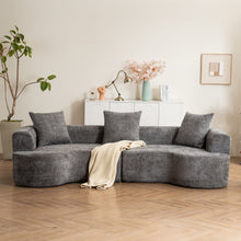 Load image into Gallery viewer, Modern Style Ultra Smooth Curved Sofa With 3 Pillows