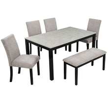 Load image into Gallery viewer, 6 Piece Dining Table Set With Bench And Chairs