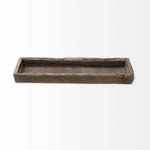Load image into Gallery viewer, 30" Wood Indoor Outdoor Tray With Handles - Brown