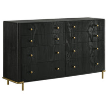Load image into Gallery viewer, Anser - 8 Drawer Dresser - Black