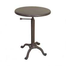 Load image into Gallery viewer, Iron Industrial Round End Table - Dark Gray