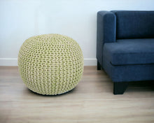 Load image into Gallery viewer, Round Pouf Ottoman - Green