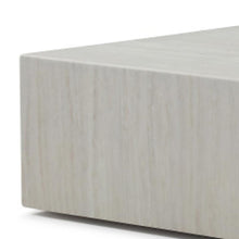 Load image into Gallery viewer, Genuine Marble Square Wheel Coffee Table - Beige