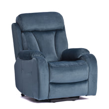 Load image into Gallery viewer, Power Lift Chair Recliner With Remote Control, Electric Reclining Sofa, Fabric Power Recliner For Living Room - Navy Blue