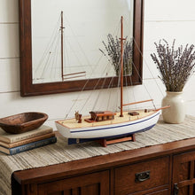 Load image into Gallery viewer, Hand Painted Model Boat (624688) - Light Brown / White