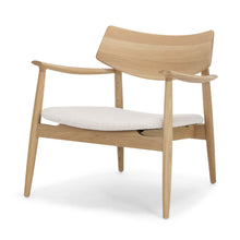 Load image into Gallery viewer, 27" Upholstery Solid Wood Arm Chair - Cream