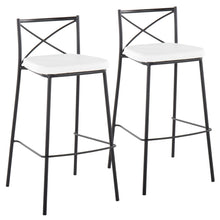 Load image into Gallery viewer, Modern Charlotte - Contemporary Fixed Height Barstool (Set of 2)