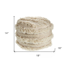 Load image into Gallery viewer, Cotton Ottoman - Ivory