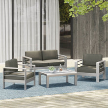 Load image into Gallery viewer, Cape Coral - 4 Pieces Outdoor Patio Chat Set