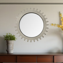 Load image into Gallery viewer, 26" Abstract Framed Accent Mirror - Gray