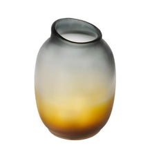 Load image into Gallery viewer, Ombre Round Table Vase (574233) - Charcoal / Orange