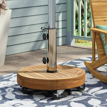 Load image into Gallery viewer, Ralph - Round Umbrella Base - Teak