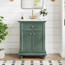 Load image into Gallery viewer, Modern Bathroom Vanity With Tip-Out Drawer And Soft-Close Hinges