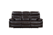 Load image into Gallery viewer, Black Legs Sofa Faux Leather - Brown