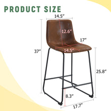 Load image into Gallery viewer, Retro Bar Chairs, Comfortable Stools (Set of 2)