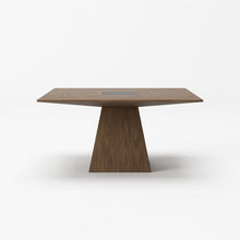 Load image into Gallery viewer, 59" Square Solid Manufactured Wood Dining Table - Brown / Black