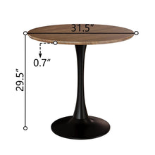 Load image into Gallery viewer, Mid Century Modern Round Dining Table With Top & Pedestal Base