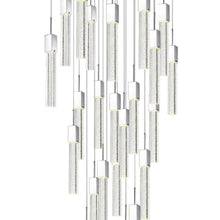 Load image into Gallery viewer, Multi Light Metal Dimmable Chandelier With Shades - Silver / Clear