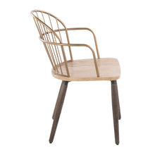 Load image into Gallery viewer, Riley - Farmhouse High Back Arm Chair (Set of 2) - Antique Copper / White Washed