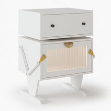 Load image into Gallery viewer, Robot LED Nightstand With 360° Rotating Drawer
